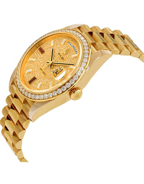 mens gold rolex presidential replica|rolex day date look alike.